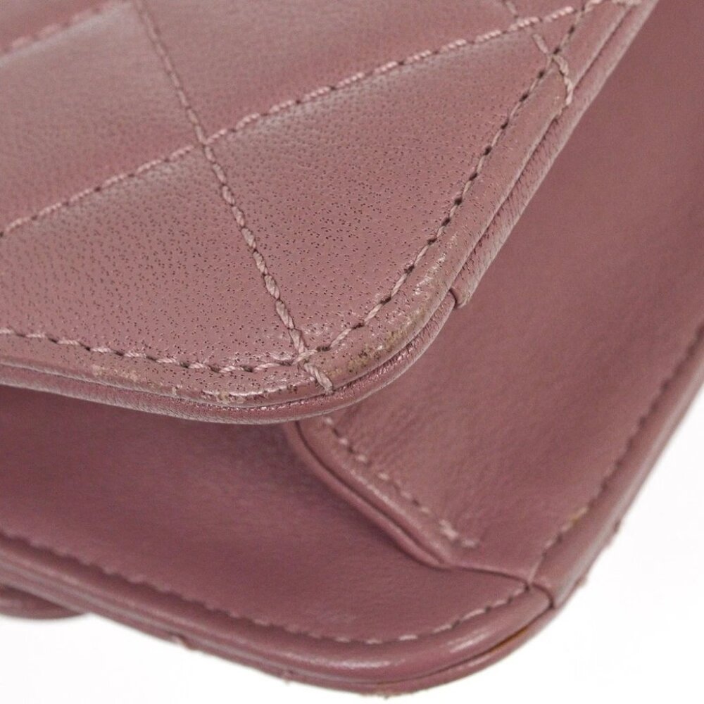Chanel Purple Lambskin Beauty Lock Flap Bag - Picture 4 of 7